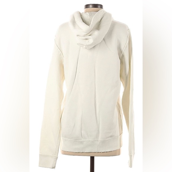 Abercrombie & Fitch Off-White Drawstring Hoodie Sweatshirt - Picture 5 of 9